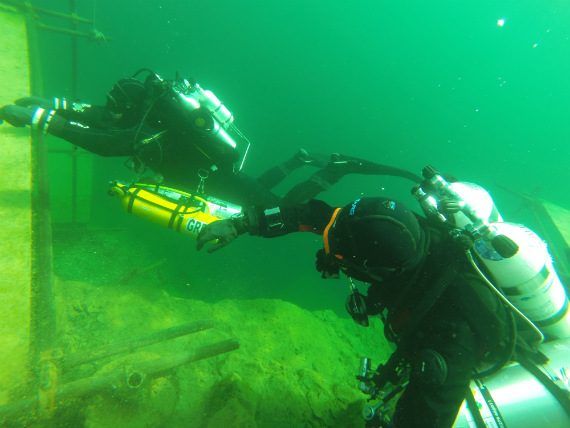 BARE instructors at Vobster Quay diving centre