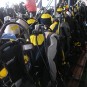 Dive gear on the rear of MV Blue Melody