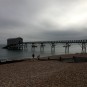 Dusk over the Selsey RNLI lifeboat station at East Beach