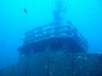 Scuba diving a wreck near El Toro, Mallorca